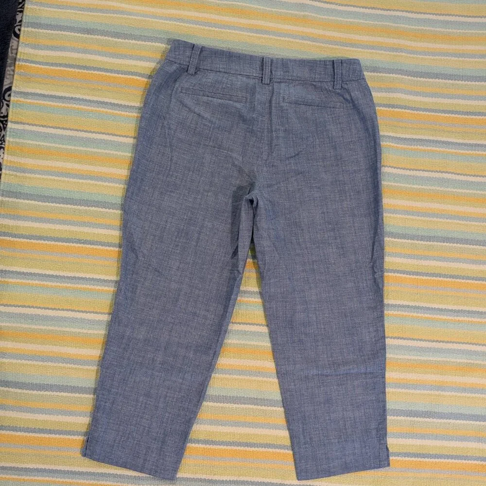 ⭐ Talbots Perfect Crop Chambray pants size 6P